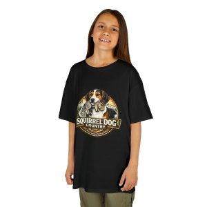 Kids T-Shirt — "Squirrel Dog Country" Treeing Walker on Front