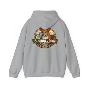 Squirrel Dog Country Hoodie — Red Feist Logo on Back