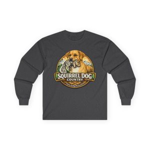 Squirrel Dog Country Long Sleeve Tee — Kemmer Cur on Front