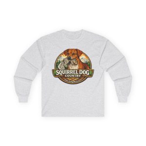 Squirrel Dog Country Long Sleeve Tee — Red Feist on Front